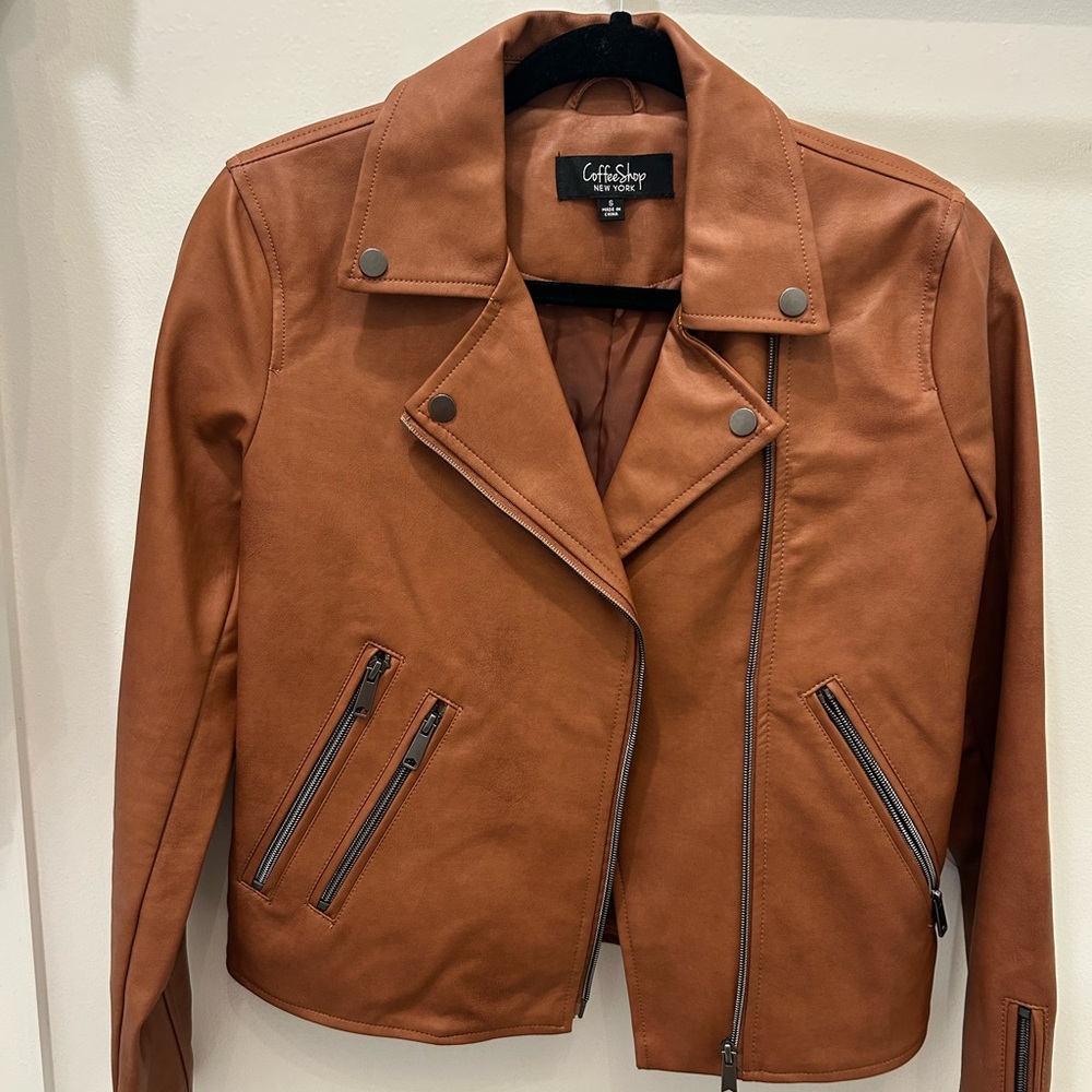 CoffeeShop Tan Leather Jacket